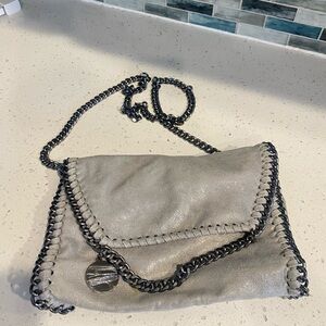 Source Unknown Metallic Gray Crossbody Bag